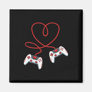 Kids Heart Video-Game Controller Valentines Day Co Magnet