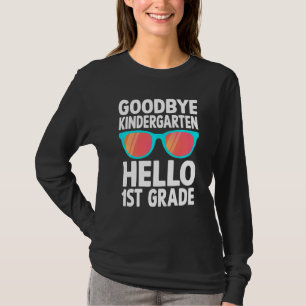 Kids Hello 1st Grade Kindergarten Goodbye Kinderga T-Shirt