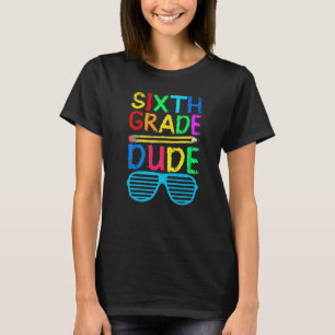 Kids Hello 6th Grade Boys Squad First Day Of Schoo T-Shirt
