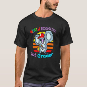 Kids Highly Koalafied 1st Grader Back To School Ko T-Shirt
