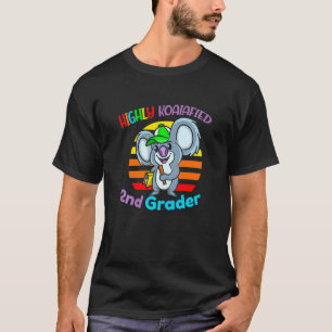 Kids Highly Koalafied 2nd Grader Back To School Ko T-Shirt