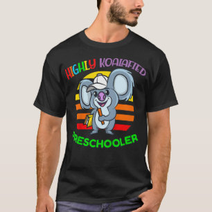 Kids Highly Koalafied Preschooler Back To School K T-Shirt