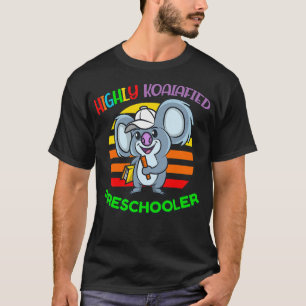 Kids Highly Koalafied Preschooler Back To School K T-Shirt