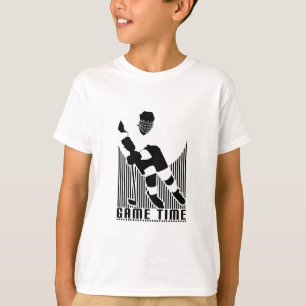 Kids Hockey Game Time Vintage Sports Player T-Shirt