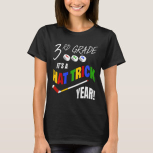 Kids Hockey Player - Hat Trick - 3rd Grade - Ck To T-Shirt