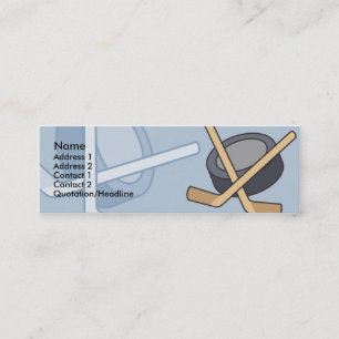Kids Hockey Player Skinny Profile Cards