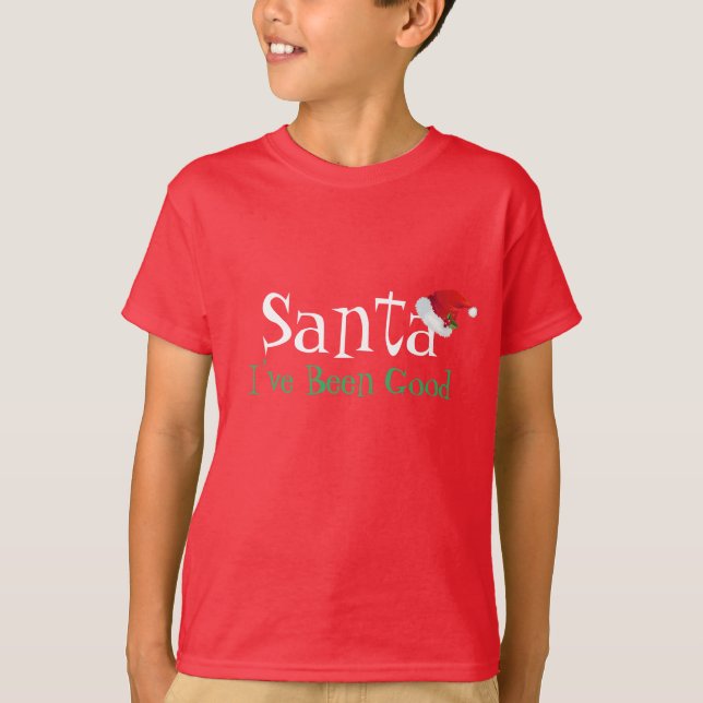 Kids Holiday Tee Santa I've Been Good (Front)