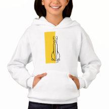 Kids Hoodie - Dog Collection - Yellow Colour block