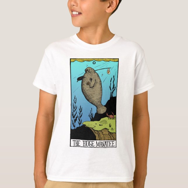 Kids' Huge Manatee light T-shirt (Front)