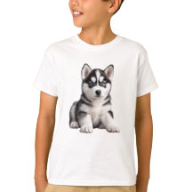 Kid's Husky Puppy T-Shirt