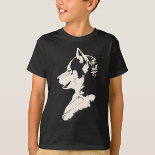Kid's Husky T-Shirt Organic Sled Dog Kids Shirt