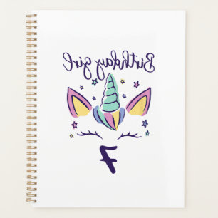 Kids I am already 7 years unicorn birthday girl T- Planner