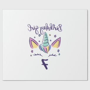 Kids I am already 7 years unicorn birthday girl T- Wrapping Paper