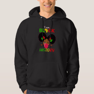 Kids I Am Black History Girl Little Melanin Prince Hoodie