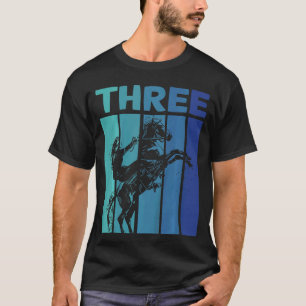Kids I am now 3 years third birthday horse rider T-Shirt