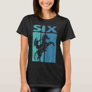 Kids I am now 6 years sixth birthday horse rider T-Shirt