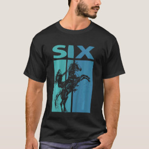 Kids I am now 6 years sixth birthday horse rider T-Shirt