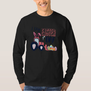 Kids I Dig Easter Day Bunny Tractor Egg Hunt C Tod T-Shirt