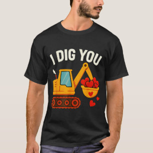 Kids I Dig You Happy Valentines Day Love Heart Tod T-Shirt