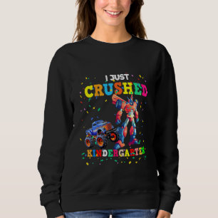 Kids I Just Crushed Kindergarten Graduation Boys M Sweatshirt