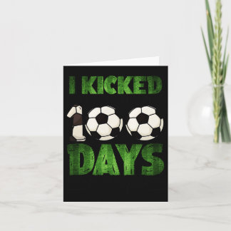Kids I Kicked My Way Through 100 Days Of School  Card