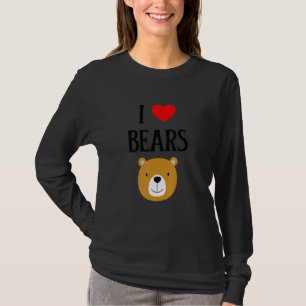 Kids I Love Bears I Heart Bears Bear lover Grizzly T-Shirt
