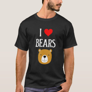 Kids I Love Bears I Heart Bears Bear lover Grizzly T-Shirt