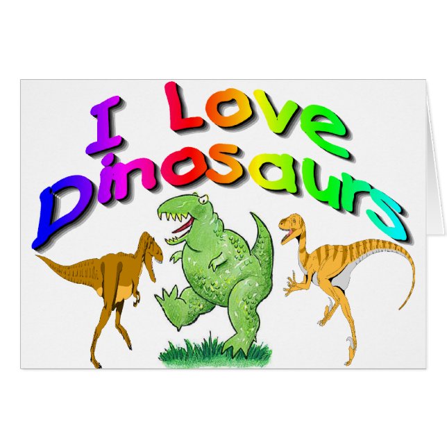 Kids "I Love Dinosaurs" gifts (Front Horizontal)