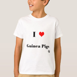 Kids I Love Guinea Pigs T Shirt