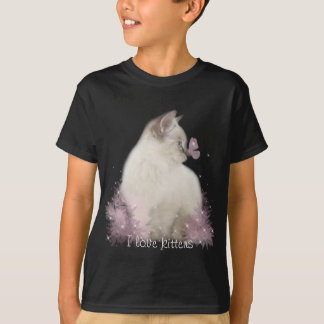 kids I love kittens t-shirt