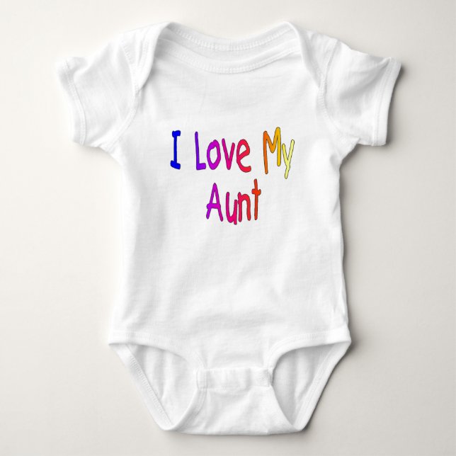 Kids "I love my Aunt"  Baby T-shirt Bodysuit (Front)