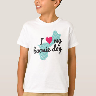 Kids' I Love My Boonie Dog Shirt (Blue)