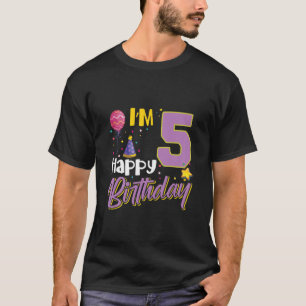 Kids I´M 5 Happy Birthday T-Shirt
