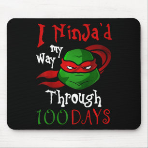 Kids I ninja'd my way through 100 days Present For Mouse Pad