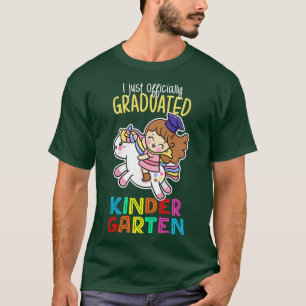 Kids I Officially Graduated Kindergarten Unicorn C T-Shirt