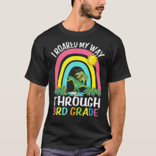 Kids I Roared My Way Through 3rd Grade Dinosaur Tr T-Shirt
