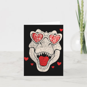 Kids i steal hearts trex dino boy valentine's todd card