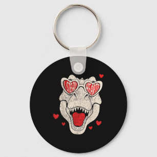 Kids i steal hearts trex dino boy valentine's todd key ring