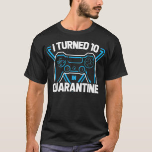Kids I Turned 10 In Quarantine Video Game Controll T-Shirt