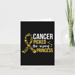 Kids I Wear Gold For My Brother Childhood Cancer A Card