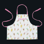 Kids Ice Cream Parlour Custom Bakery Apron<br><div class="desc">A perfect gift for your aspiring baker or pretend chef!</div>