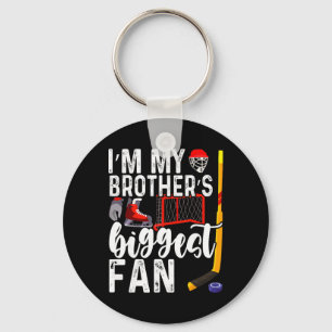 Kids Ice Hockey Big Brothers Biggest Fan For Toddl Key Ring