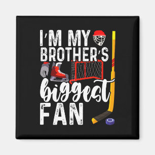 Kids Ice Hockey Big Brothers Biggest Fan For Toddl Magnet