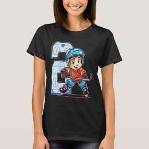 Kids Ice Hockey Birthday - 2 Year Old Boy - 2nd Bi T-Shirt