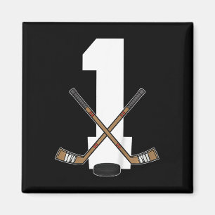 Kids Ice Hockey Kids Toddler Boys 1st Birthday Ice Magnet