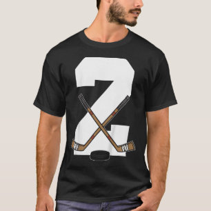 Kids Ice Hockey Kids Toddler Boys 2nd Birthday Ice T-Shirt