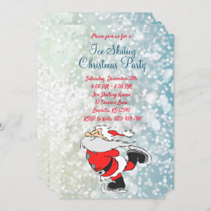 Kids' Ice Skating Christmas Party Invite
