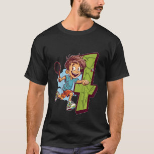 Kids Ich Bin 7 Shuttlecock Kid Badminton Children T-Shirt