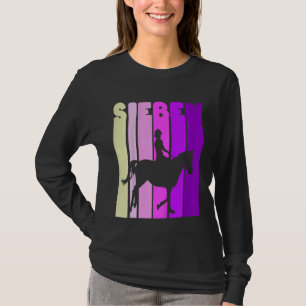 Kids Ich Bin Schon 7th Birthday Girl 7 Years Ridin T-Shirt