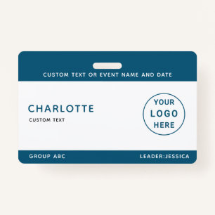 Kids ID Lanyard Template Music Tour School Trip ID Badge